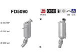 As FD5090 Filtro Antiparticolato/Fuliggine, Impianto Di Scarico Oe 18308508993 Compatibile Con Serie 1 F20, Serie 1 F21, Serie 2 F22, Serie 3 F30, Serie 3 F34, Serie 3 F31, Serie 4 F33, Serie 4 F32, Serie 5 F10, Serie 5 F11, X3