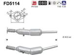 As FD5114 Filtro Antiparticolato/Fuliggine, Impianto Di Scarico Oe 200107678R Compatibile Con Kangoo