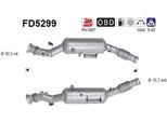 As FD5299 Filtro Antiparticolato/Fuliggine, Impianto Di Scarico Oe 9074902401 Compatibile Con Sprinter
