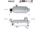 As FD5137 Filtro Antiparticolato/Filtro Antiparticolato, Impianto Di Scarico Oe 7E0254700DX Compatibile Con Transporter V, Caravelle Vi, Transporter Vi