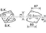 Ava BW3412 Radiatore Olio Motore Oe 11427508967 Compatibile Con Serie 1 E81, Serie 1 E87, Serie 1 E88, Serie 1 E82, Serie 3 E46, Serie 3 E90, Serie 3 E93, Serie 3 E92, Serie 3 E91, Serie 5 E60, Serie 5 E61, X1, X3, Serie Z4 E85