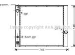 Ava AUA2166 Radiatore Motore Oe PCC000850 Compatibile Con Range Rover