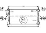 Ava FT2453 Radiatore Motore Oe 1367532080 Compatibile Con Ducato