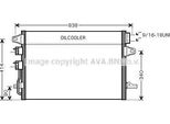 Ava CR5088 Condensatore, Climatizzatore Oe 4677509AA Compatibile Con Voyager