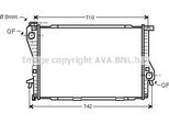 Ava BWA2235 Radiatore Motore Oe 1436055 Compatibile Con Serie 5 E39, Serie 7 E38, Z8 E52