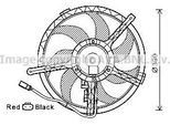 Ava BW7535 Ventola Radiatore Oe 17422754854 Compatibile Con Mini, Clubman, Clubvan, Countryman, Paceman, Mini Roadster