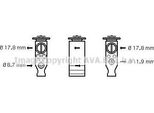 Ava CN1244 Valvola Di Espansione, Climatizzatore Oe 6461K0 Compatibile Con C4, C4, 307