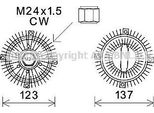 Ava FDC446 Frizione, Ventola Radiatore Oe 1063042 Compatibile Con Transit