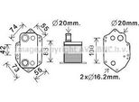 Ava BW3554 Radiatore Olio Motore Oe 11427788462 Compatibile Con Serie 3 E46, Serie 3 E90, Serie 3 E93, Serie 3 E92, Serie 3 E91, Serie 5 E60, Serie 5 E61, Serie 6 E63, Serie 6 E64, Serie 7 E65, X3, X5, X6