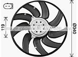 Ava AI7527 Ventola Radiatore Oe 8K0959455F Compatibile Con A4 8K, A5 8T, A5 8F, A6 4G, A7 4G, Q5, Macan, Exeo