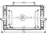 Ava VO2093 Radiatore Motore Oe 6842768 Compatibile Con 850, C70, S70, V70, XC70