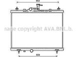 Ava RT2603 Radiatore Motore Oe 214007173R Compatibile Con Koleos