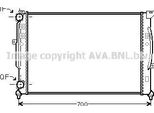Ava AI2189 Radiatore Motore Oe 8D0121251AT Compatibile Con A4 8D, A6 4B, Superb, Passat 3B
