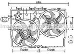 Ava FT7585 Ventola Radiatore Oe 1342690080 Compatibile Con Ducato