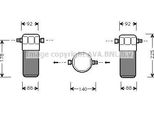 Ava AID154 Essiccatore, Climatizzatore Oe 4B0820192 Compatibile Con A4 8D, A6 4B, Passat 3B
