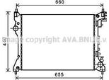 Ava ALA2117 Radiatore Motore Oe 50522910 Compatibile Con Mito, Doblo, Combo