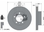 Bendix Braking BDS1035 Disco Freno Oe 4020600Q0G Compatibile Con NV400, Movano, Master