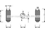 Ava DWD022 Essiccatore, Climatizzatore Oe 96207359 Compatibile Con Leganza