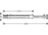 Ava MSD358 Essiccatore, Climatizzatore Oe 6398350547 Compatibile Con Viano, Vito, Cc, Passat 3C, Passat 3B, Passat Cc