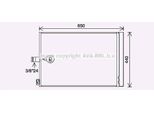 Ava MS5700D Condensatore, Climatizzatore Oe 0995000354 Compatibile Con Cls, Classe E, Sl