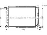 Ava FD2261 Radiatore Motore Oe 1023920 Compatibile Con Transit