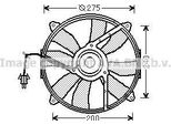 Ventola Radiatore Ava MS7520 Oe 0015001393 Compatibile Con Classe C, Clk, Classe E