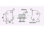 Ava AI3414 Radiatore Olio Motore Oe 06B117021 Compatibile Con A4 8E, A4 8H, A6 4B, Passat 3B