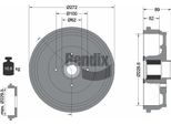 Bendix Braking BDM1115 Tamburo Del Freno Oe 432001501R Compatibile Con Dokker, Lodgy, Logan, Sandero, Citan, Captur, Kangoo, Zoe