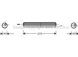 Ava VND021 Essiccatore, Climatizzatore Oe 6X0820191A Compatibile Con Arosa, Lupo, Polo 6N, Polo Playa, XL1