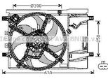 Ava OL7539 Ventola Radiatore Oe 1341390 Compatibile Con Corsa D