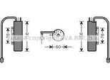 Ava OLD458 Essiccatore, Climatizzatore Oe 24418370 Compatibile Con Signum, Vectra