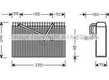 Ava OLV298 Evaporatore, Climatizzatore Oe 90512360 Compatibile Con Vectra