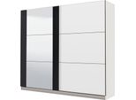 Dmora Guardaroba Grande Prela 217X210H Cm Bianco, Appendiabiti 8 Ripiani