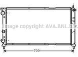 Ava FTA2143 Radiatore Motore Oe 46466627 Compatibile Con Punto