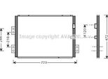 Ava TO5277 Condensatore, Climatizzatore Oe 8846026330 Compatibile Con Hiace
