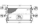 Ava FTA2399 Radiatore Motore Oe 1330X6 Compatibile Con Jumper, Ducato, Boxer
