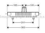 Ava PE4404 Radiatore Olio Motore Oe 0384H0 Compatibile Con C5, 406, 607