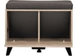 Dmora Mobile Da Ingresso Lainate 68X35X53H Cm Marrone Rovere, Un Ripiano Un'anta