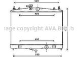 Ava DN2338 Radiatore Motore Oe 214101FD0A Compatibile Con Cube, Juke