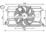 Ava FD7573 Ventola Radiatore Oe 1331927 Compatibile Con Focus