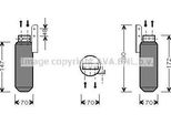 Ava OLD164 Essiccatore, Climatizzatore Oe 52484345 Compatibile Con Vectra