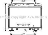 Ava TO2577 Radiatore Motore Oe 1640021300 Compatibile Con Yaris