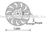 Ava AI7517 Ventola Radiatore Oe 4F0959455A Compatibile Con A6 4F