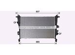 Ava FT2466 Radiatore Motore Oe 51965905 Compatibile Con 500X, Renegade