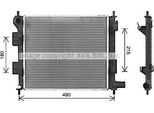 Ava HY2578 Radiatore Motore Oe 25310B9000 Compatibile Con I10