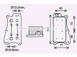 Ava MS3688 Radiatore Olio Motore Oe 2721800110 Compatibile Con Classe C, Classe Clc, Clk, Cls, Classe E, Classe G, Classe Gl, Classe Glk, Gls, Classe R, Classe S, Sl, Slk, Sprinter, Viano, Vito