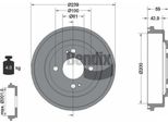 Bendix Braking BDM1031 Tamburo Del Freno Oe 42610SE0000 Compatibile Con Capa, Civic, Logo