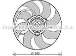 Ava AI7513 Ventola Radiatore Oe 8E0959455 Compatibile Con A4 8E, A4 8H, A6 4B, Exeo