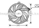 Ava PE7524 Ventola Radiatore Oe 1253C5 Compatibile Con 206