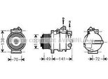 Ava MSAK560 Compressore Climatizzatore Oe 0002305111 Compatibile Con Classe C, Classe Clc, Clk, Cls, Classe E, Classe Gl, Classe M, Classe R, Classe S, Sl, Slk, Sprinter, Classe V, Viano, Vito